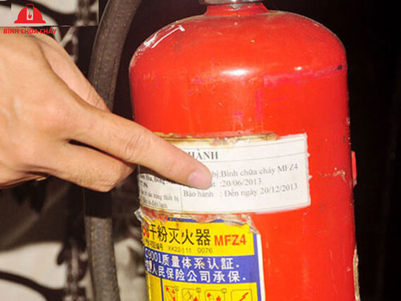 cách nhận biết bình chữa cháy hết hạn sử dụng