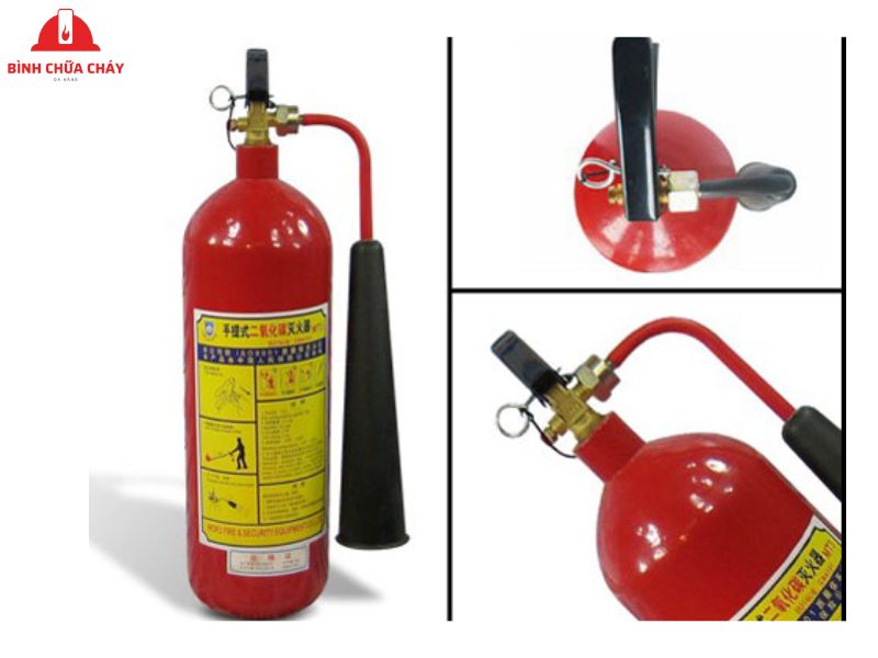 so sánh bình chữa cháy CO2 và bột
