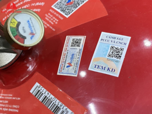 tem kiểm định bình chữa cháy