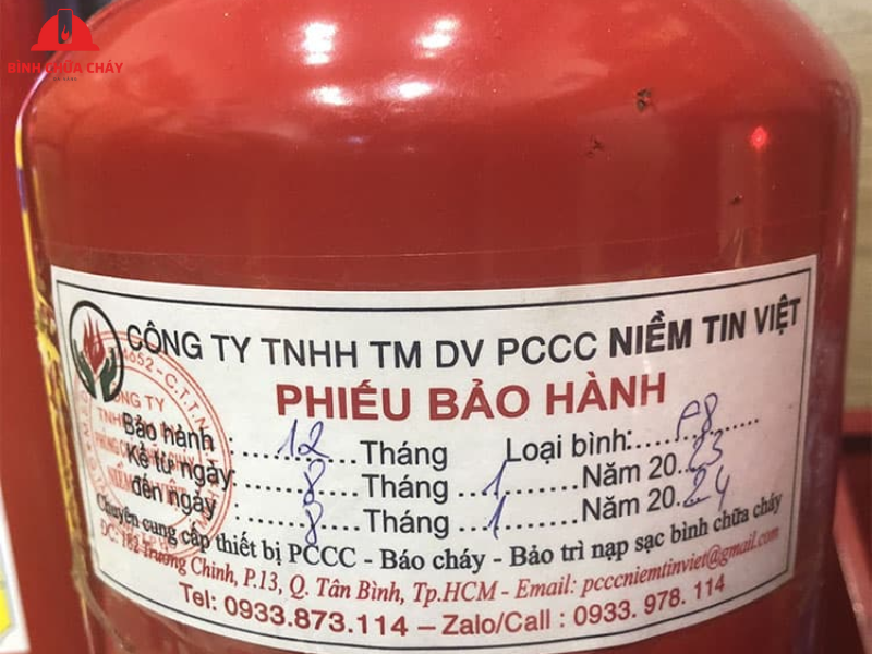 tem kiểm định bình chữa cháy