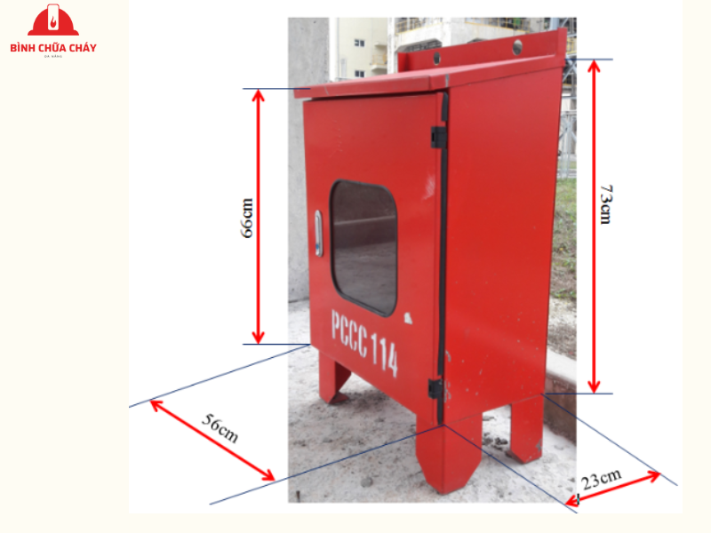 kích thước tủ chữa cháy