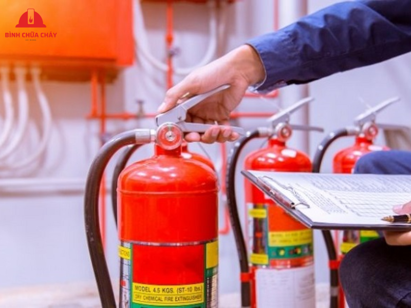 quy định bố trí bình chữa cháy